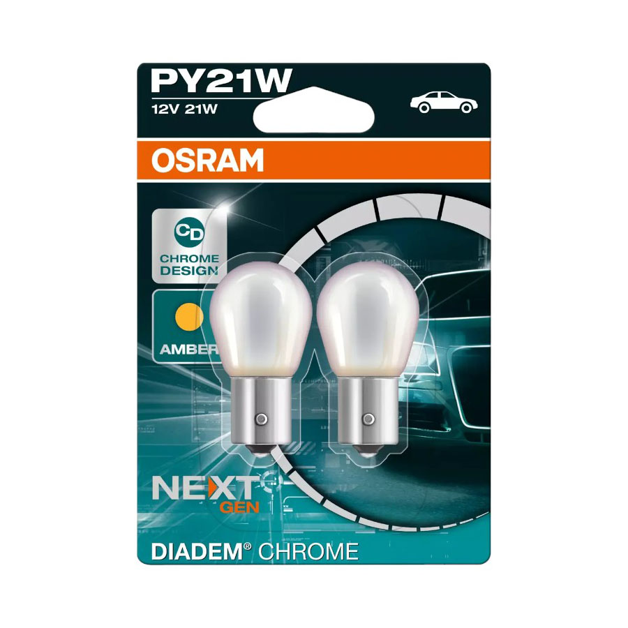 Osram Diadem Chrome PY21W Bulbs
