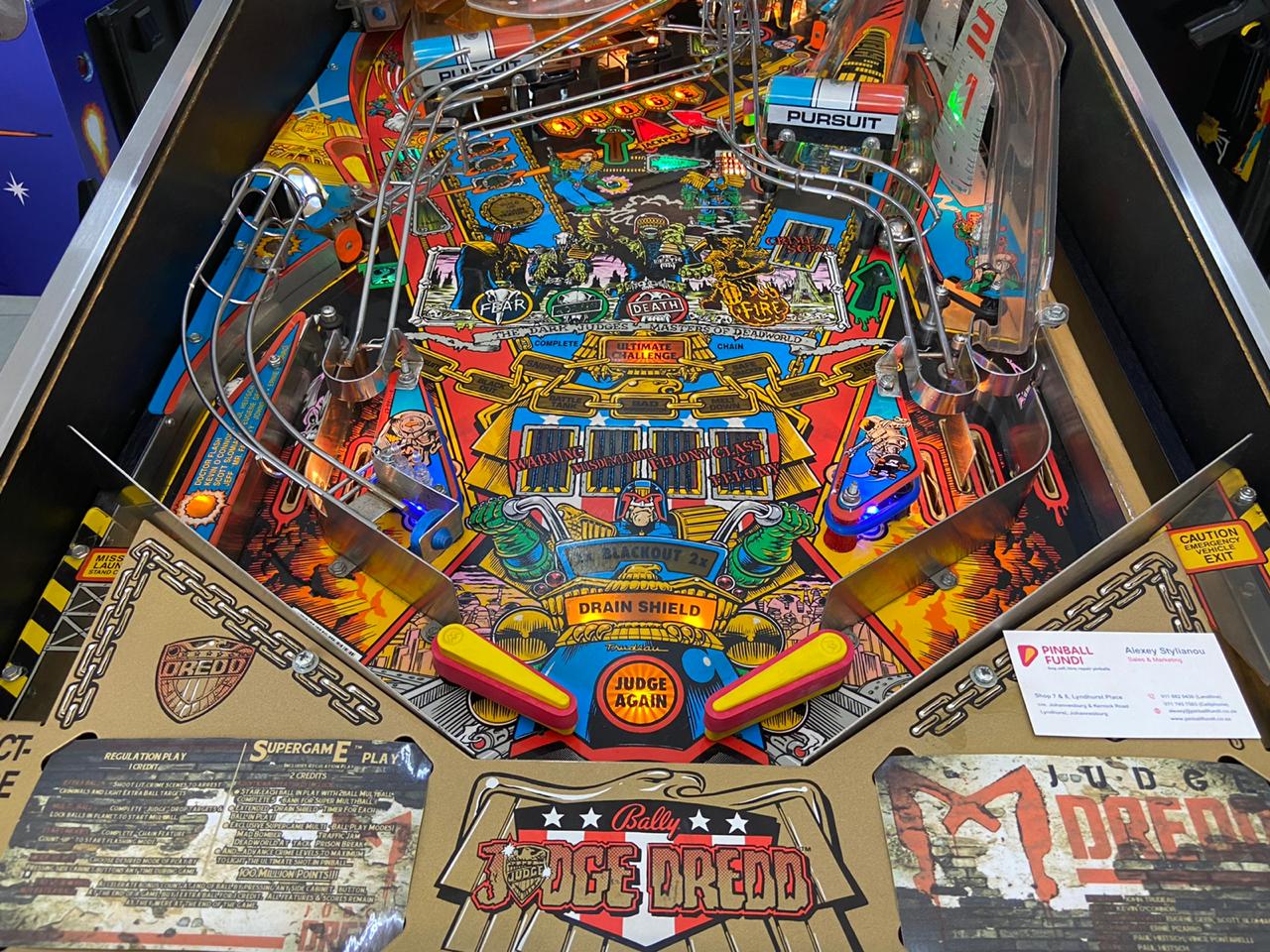 Judge Dredd Pinball Machine by Bally for sale