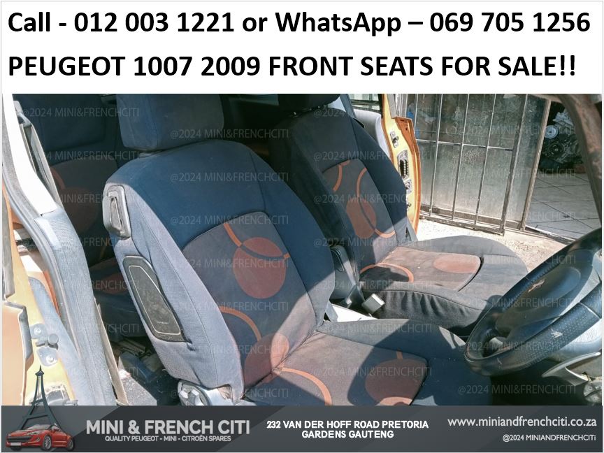 Peugeot 1007 2009 Front Seats For Sale – OEM Interior Replacement!! - Private Seller Peugeot 1007 2009 Front Seats For Sale – OEM Interior Replacement!! - Private Seller