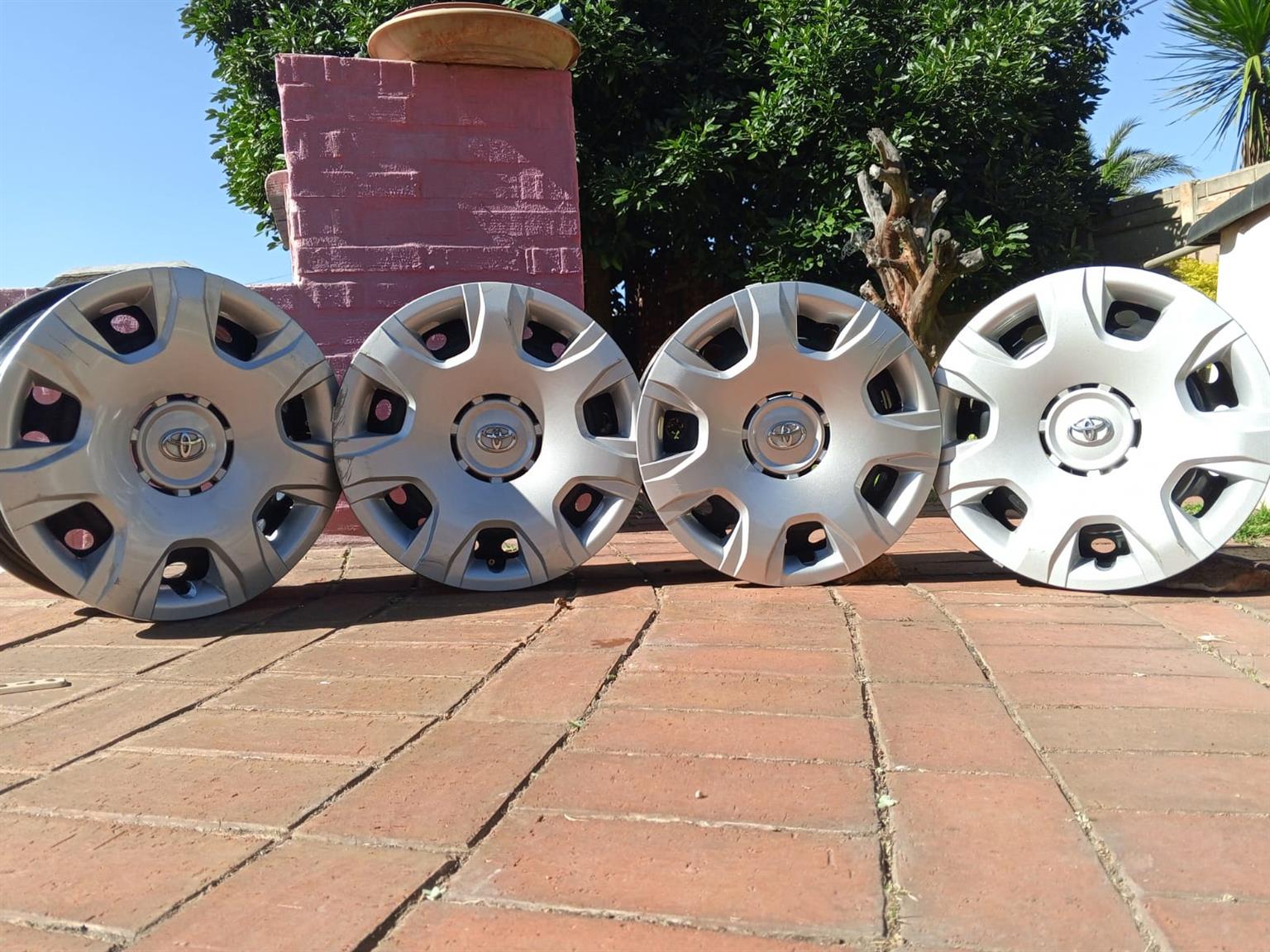 TOYOTA QUANTUM STEEL WHEELS WITH ORIGINAL WHEEL CAPS FOR SALE - Private Seller TOYOTA QUANTUM STEEL WHEELS WITH ORIGINAL WHEEL CAPS FOR SALE - Private Seller