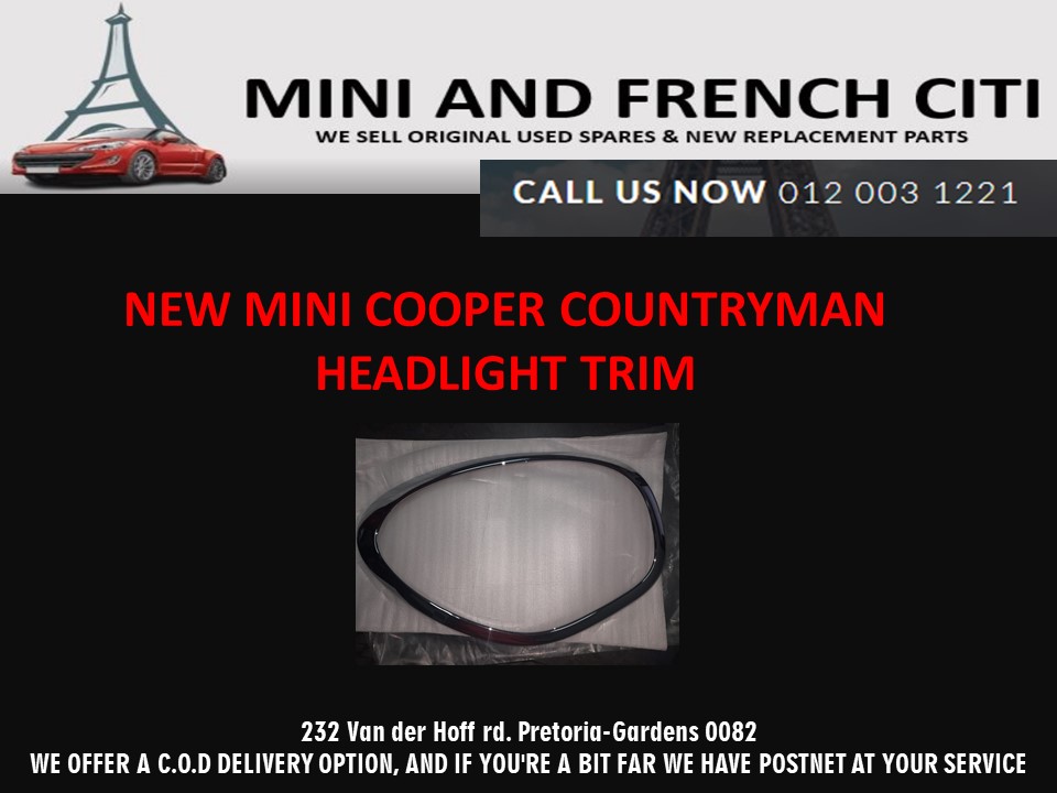 Mini Cooper Countryman headlight beading for sale NEW - Private Seller Mini Cooper Countryman headlight beading for sale NEW - Private Seller