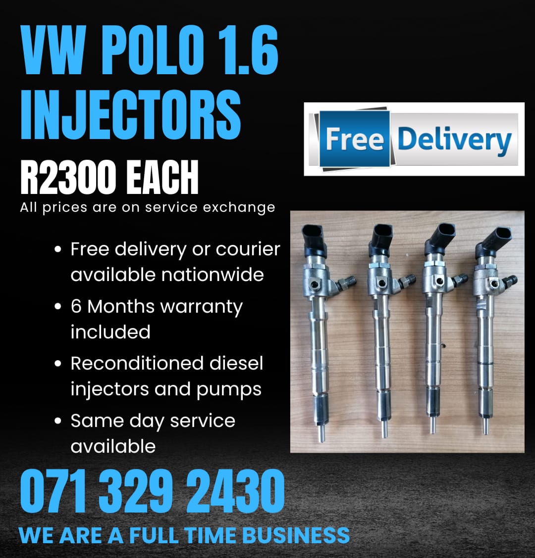 VW POLO 1.6 INJECTORS FOR SALE WITH WARRANTY INCLUDED - Private Seller VW POLO 1.6 INJECTORS FOR SALE WITH WARRANTY INCLUDED - Private Seller