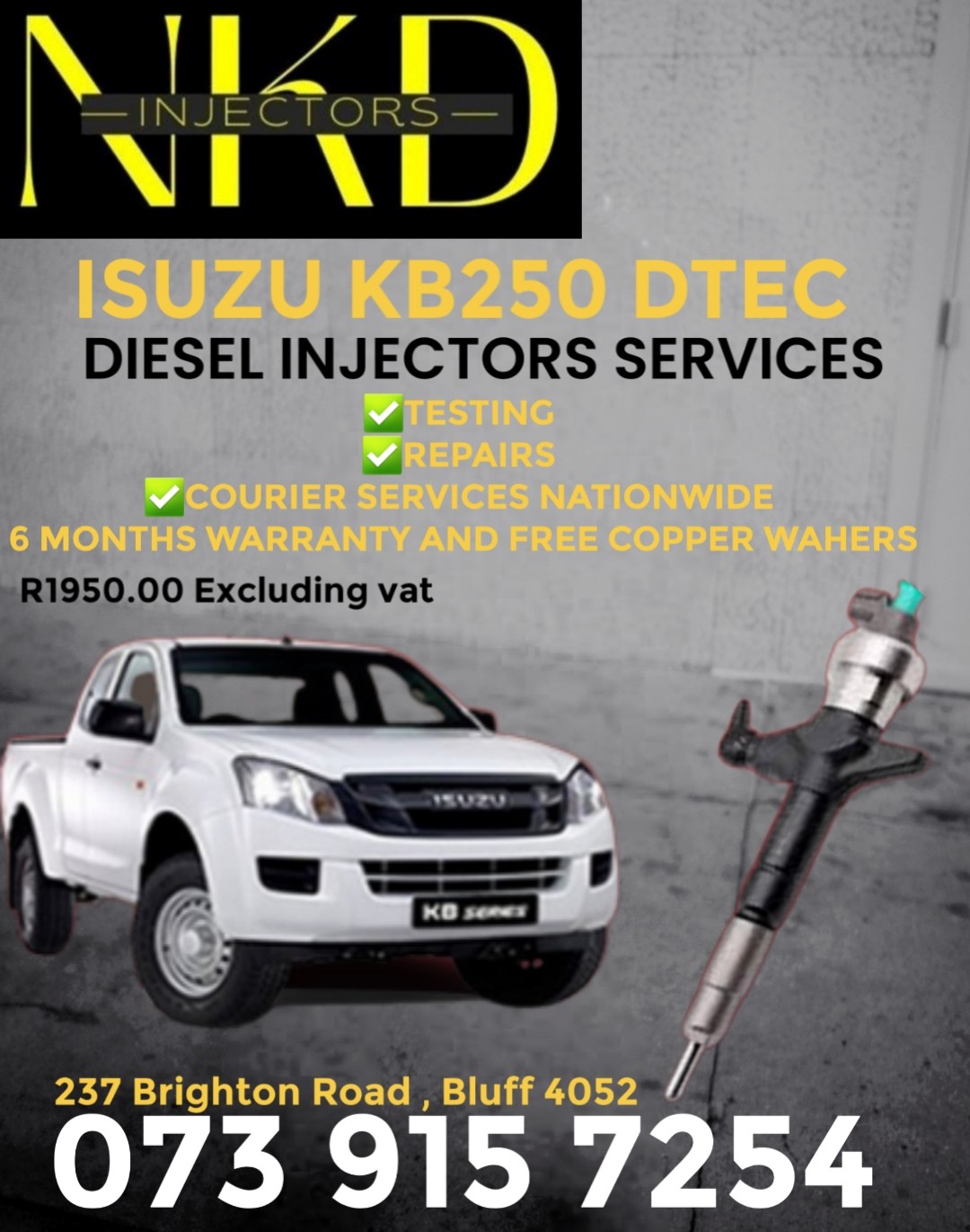 LIMITED TIME OFFER ISUZU KB250 DTEC INJECTORS - Private Seller LIMITED TIME OFFER ISUZU KB250 DTEC INJECTORS - Private Seller