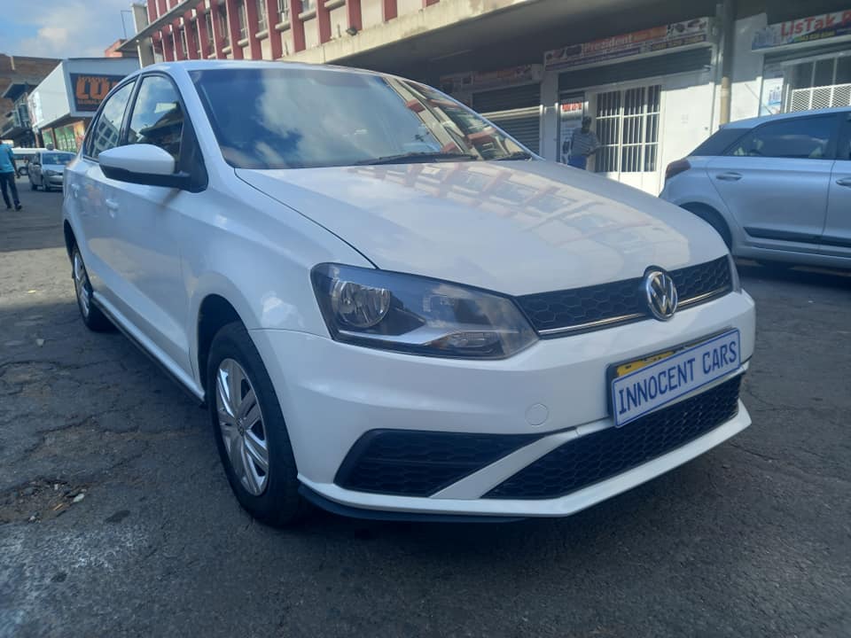 2021 VW POLO 6 SEDAN 1.4 PETROL, MANUAL TRANSMISSION, WHITE COLOUR, MILEAGE 29000KM