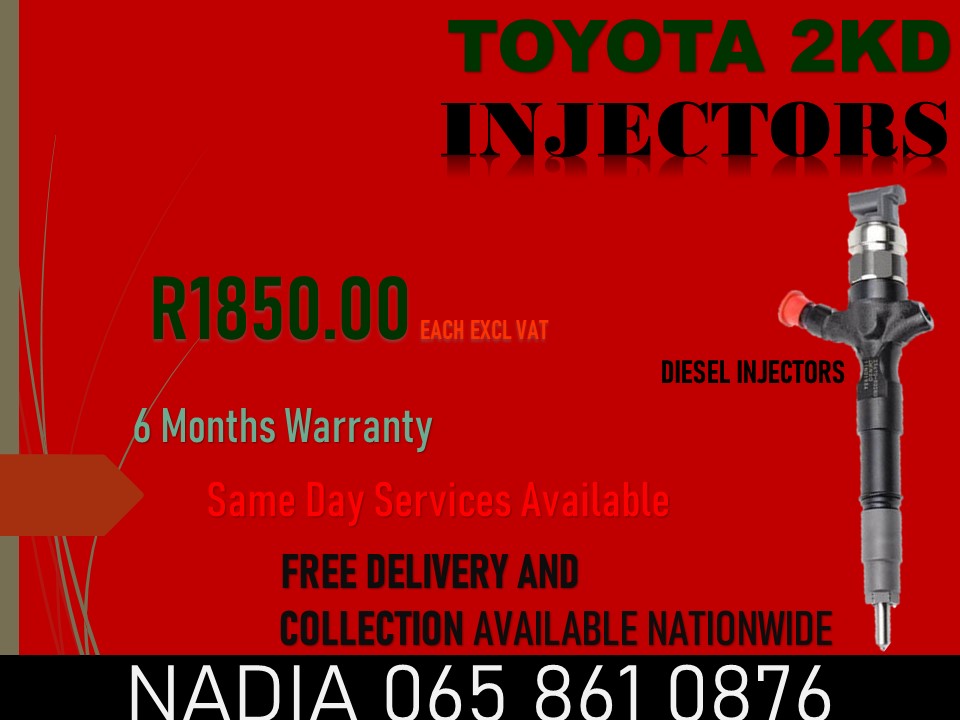 TOYOTA 2KD DIESEL INJECTORS FOR SALE - Private Seller TOYOTA 2KD DIESEL INJECTORS FOR SALE - Private Seller