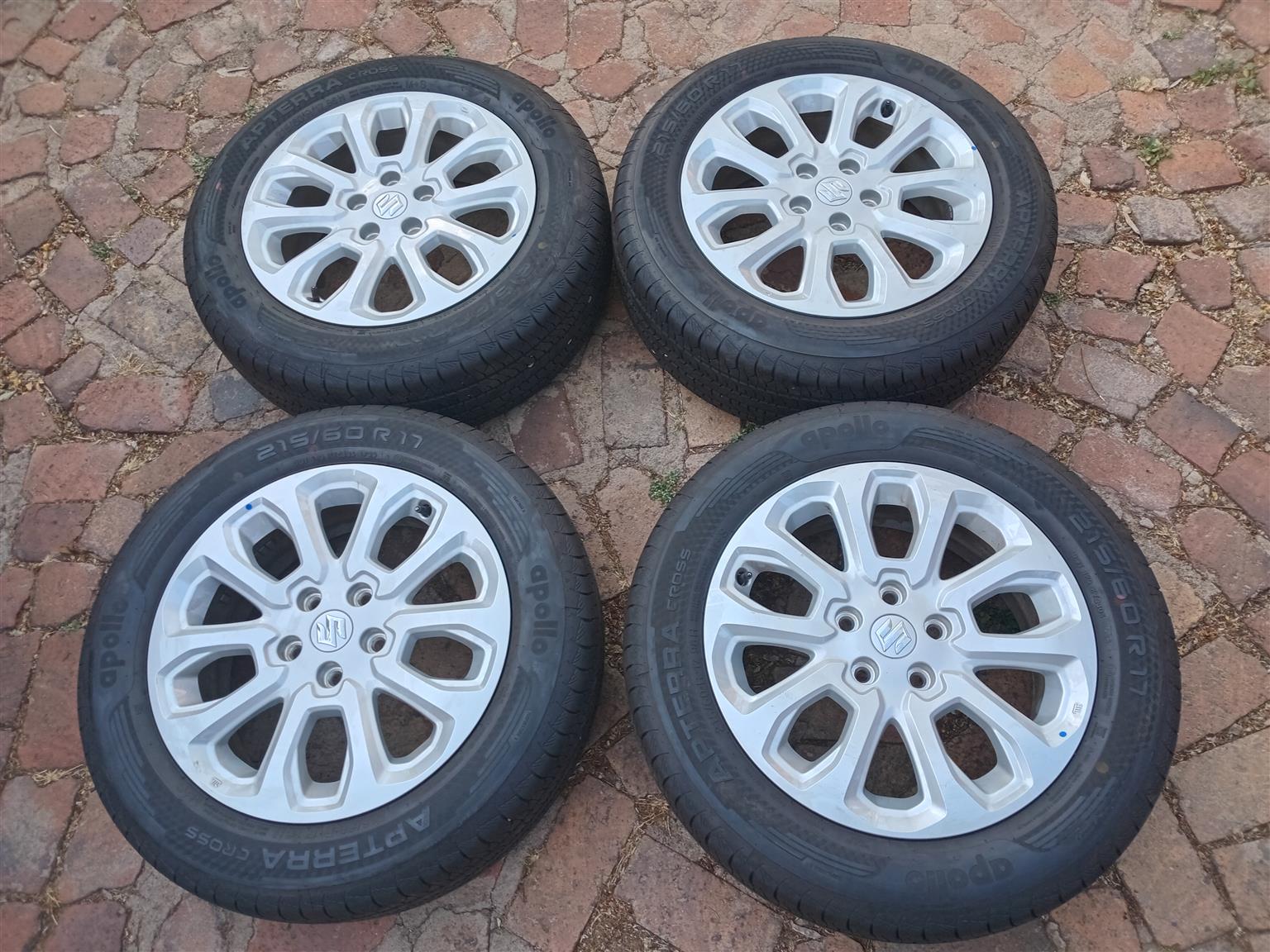 215/60/17 Apollo tyres & Suzuki mags - Private Seller 215/60/17 Apollo tyres & Suzuki mags - Private Seller