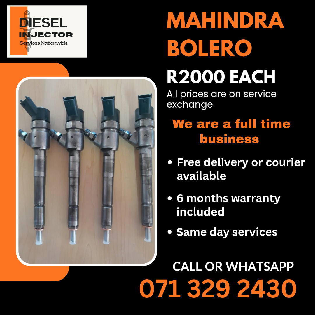 MAHINDRA BOLERO DIESEL INJECTORS FOR SALE WITH WARRANTY - Private Seller MAHINDRA BOLERO DIESEL INJECTORS FOR SALE WITH WARRANTY - Private Seller