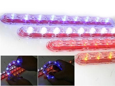 Universal LED Yellow Strip Bat Eyes 2cm x 25cm