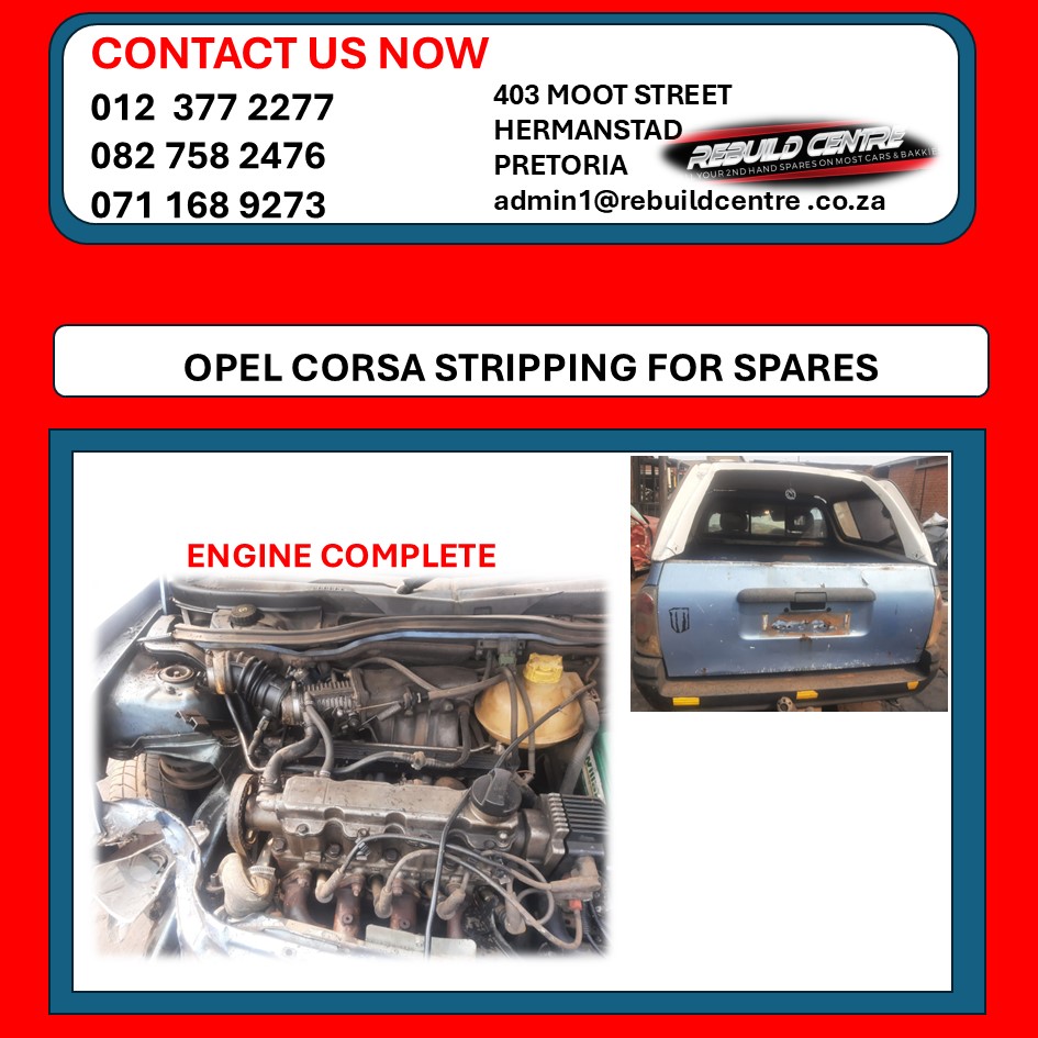 Opel Corsa Bakkie stripping for spares - Private Seller