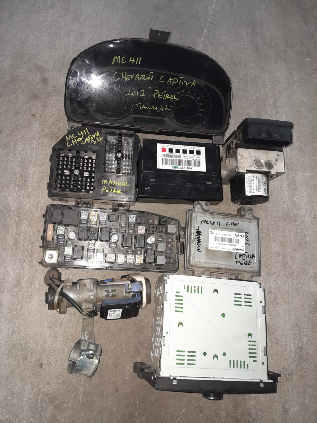CHEVROLET CAPTIVA 2.4L COMPLETE MANUAL LOCKSET (LES ENGINE) FOR SALE - Private Seller