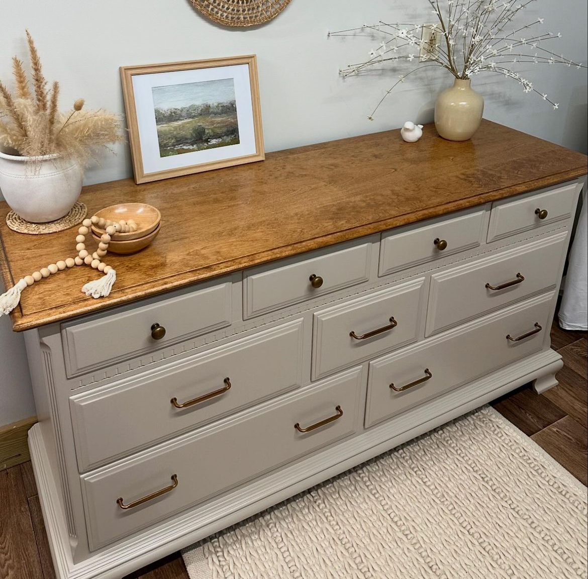 JHB Natural Wood Dresser