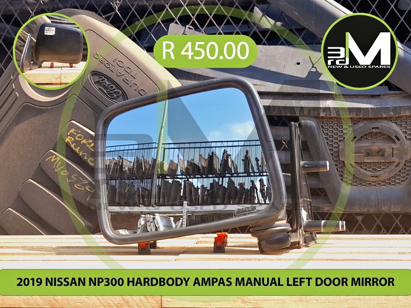 2019 NISSAN NP300 HARDBODY AMPAS MANUAL LEFT DOOR MIRROR