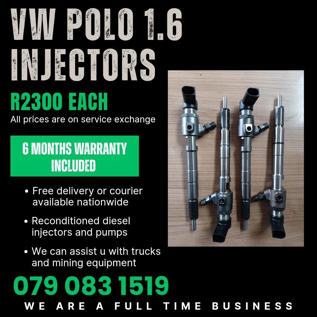 VW POLO 1.6 INJECTORS FOR SALE WITH WARRANTY - Private Seller VW POLO 1.6 INJECTORS FOR SALE WITH WARRANTY - Private Seller