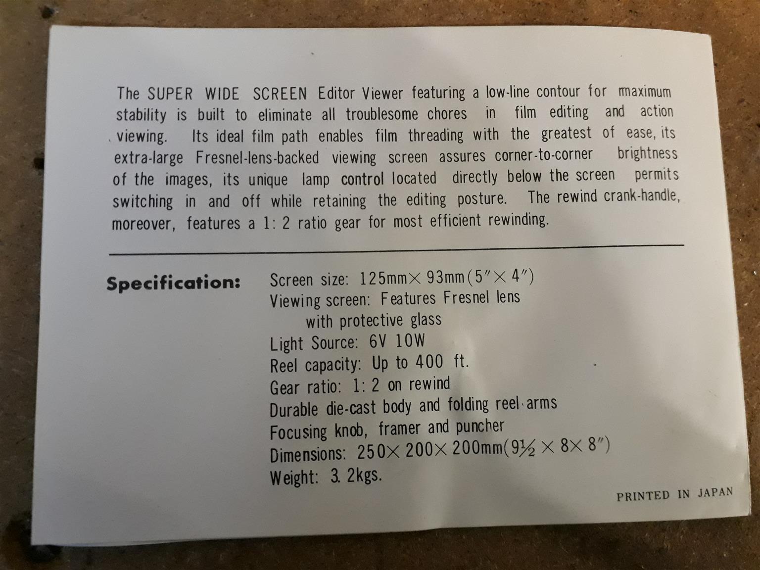 Editor Viewer 8mm