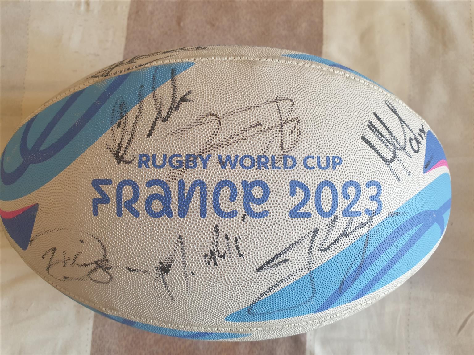 Rugby World cup 2023 ball signed by Springboks Rugby World cup 2023 ball signed by Springboks