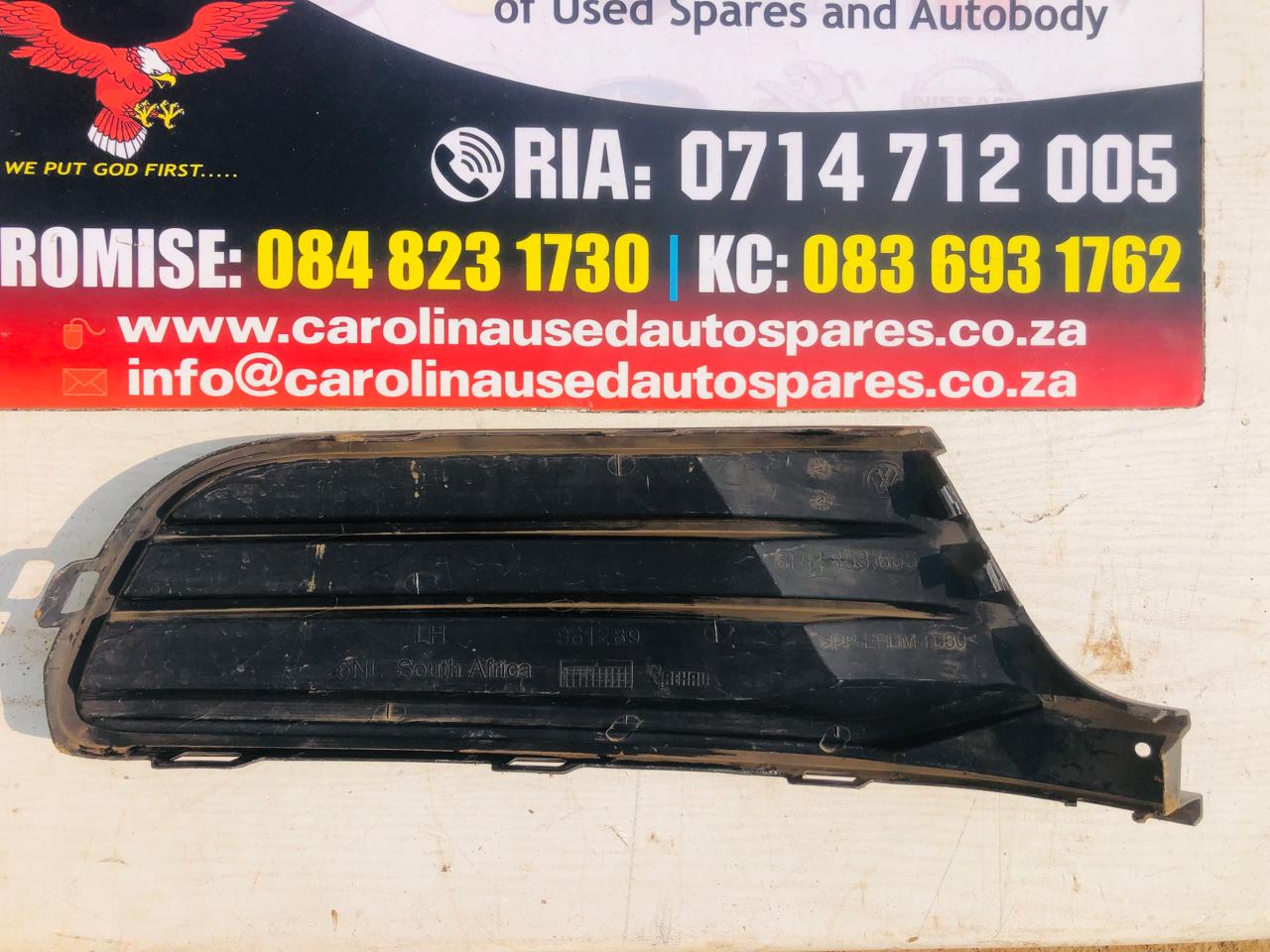 VW Polo Vivo left side foglight cover (hatchback) - Private Seller VW Polo Vivo left side foglight cover (hatchback) - Private Seller