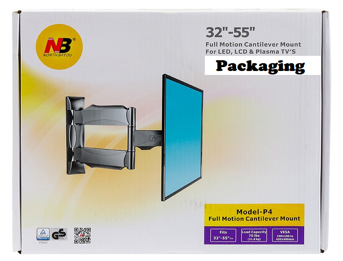 TV Wall Mount Bracket. Full Motion Cantilever (Tilt, Swivel) Bracket for 32inch ~ 55inch TVs. NEW