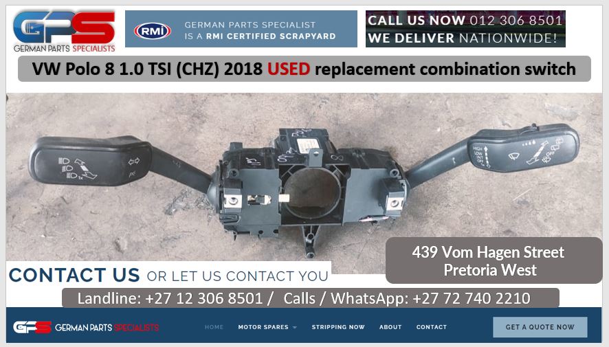 VW Polo 8 1.0 TSI (CHZ) 2018 used replacement combination switch for sale - Private Seller VW Polo 8 1.0 TSI (CHZ) 2018 used replacement combination switch for sale - Private Seller