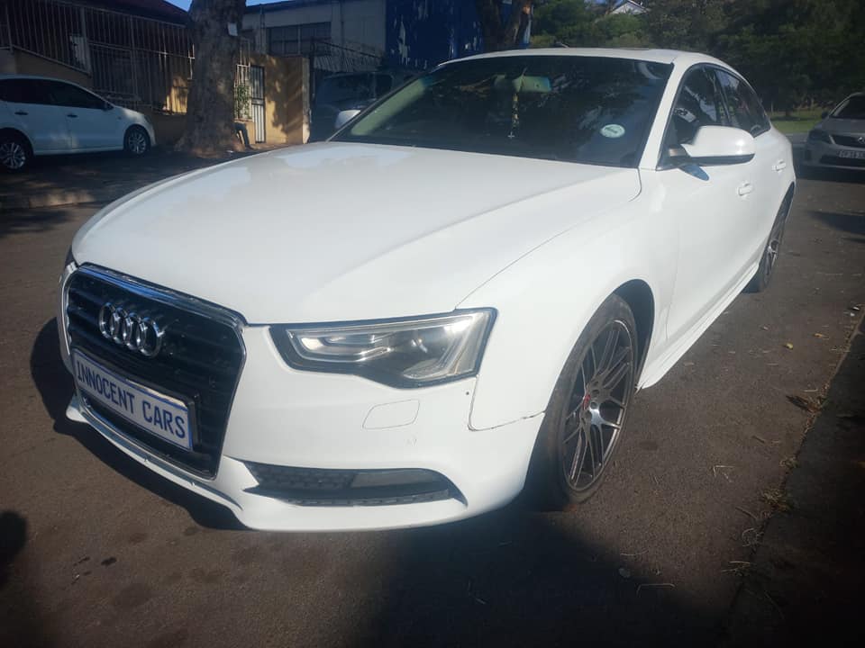 2014 AUDI A5 2.0 TDI DIESEL, AUTOMATIC, WHITE COLOR, MILEAGE 121000KMS