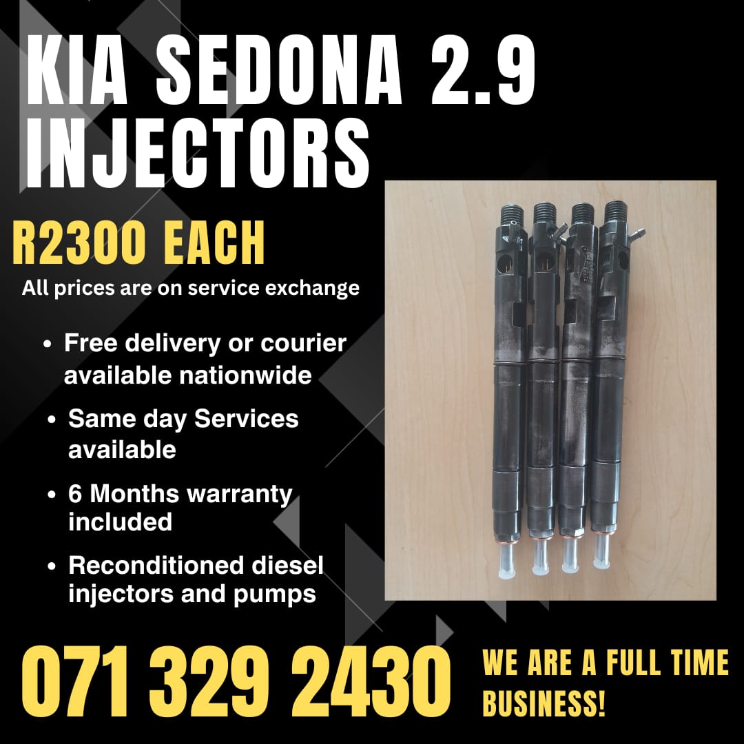 KIA SEDONA 2.9 INJECTORS FOR SALE WITH WARRANTY - Private Seller KIA SEDONA 2.9 INJECTORS FOR SALE WITH WARRANTY - Private Seller