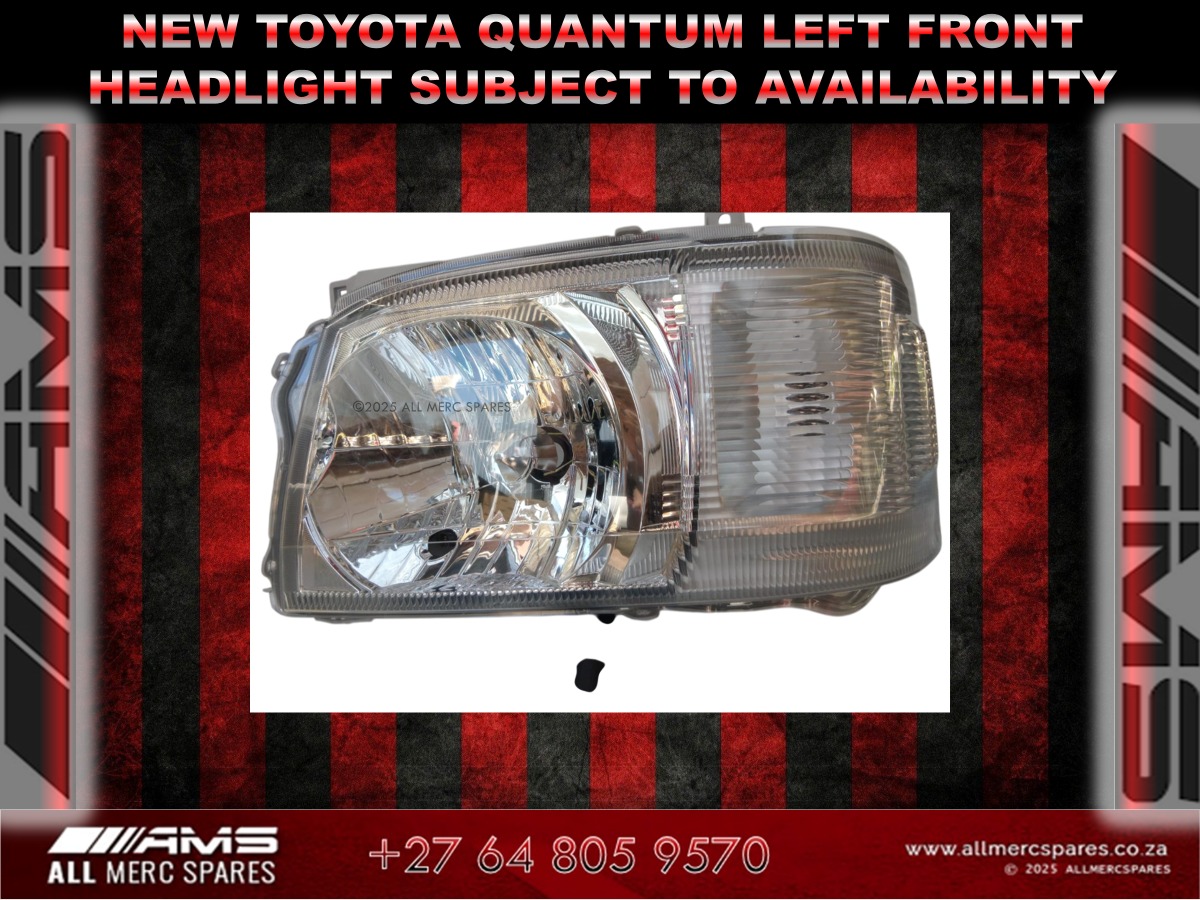 NEW TOYOTA QUANTUM LEFT FRONT HEADLIGHT - Private Seller NEW TOYOTA QUANTUM LEFT FRONT HEADLIGHT - Private Seller