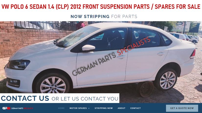 VW Polo 6 Sedan 1.4 (CLP) 2012 front suspension parts / spares for sale - Private Seller VW Polo 6 Sedan 1.4 (CLP) 2012 front suspension parts / spares for sale - Private Seller