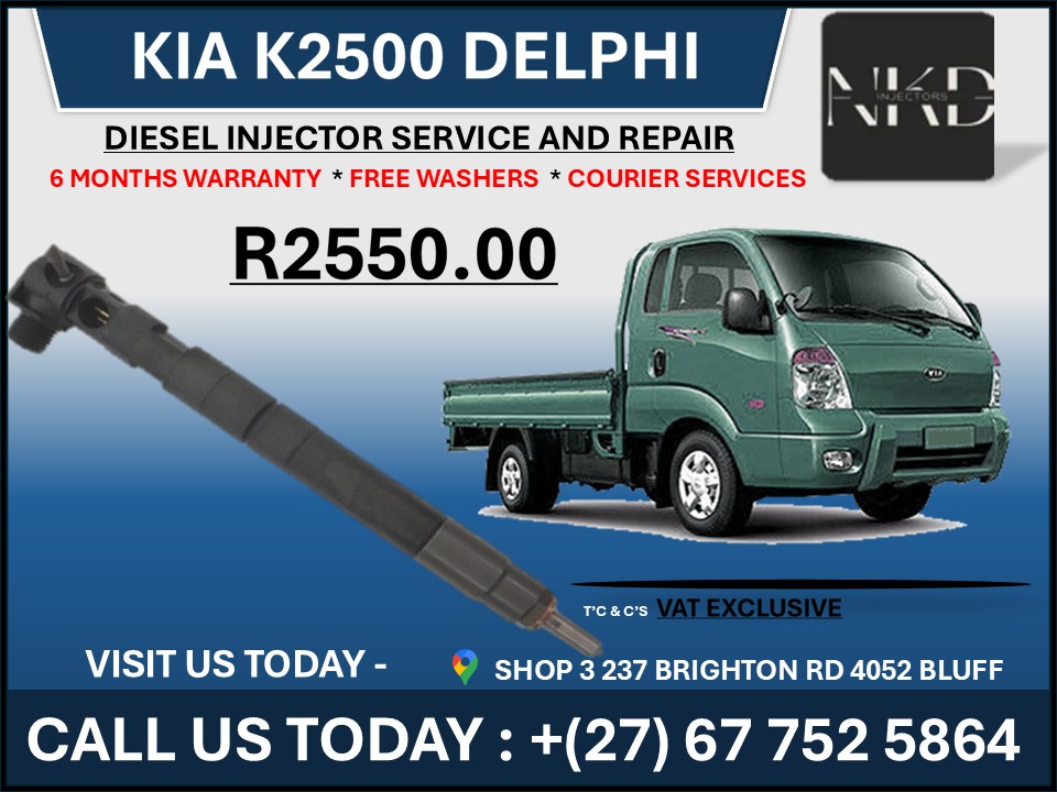 Kia K2500 Delphi Diesel Injectors on Recondition
