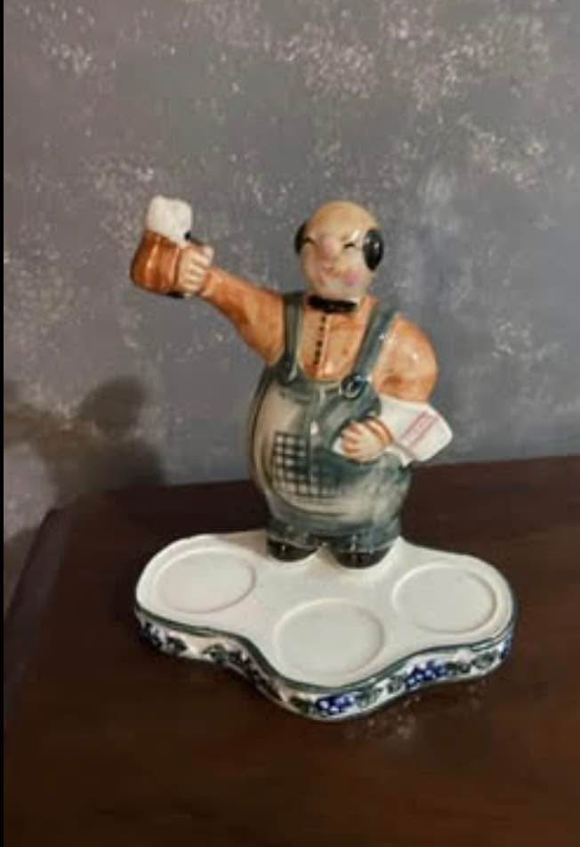Vintage 1940’s ceramic bartender - bar item, bar display