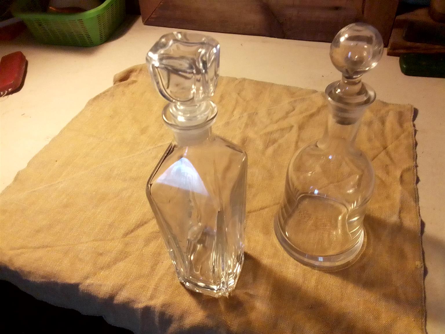 Crystal bells decanter  + brandy Crystal bells decanter  + brandy