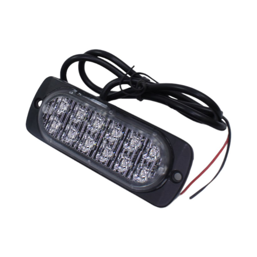 Universal Body or Grille Mount Strobe Light – Red (11x4cm)