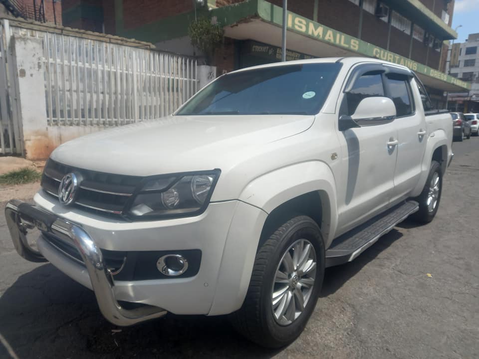 2014 VW AMAROK 2.0 DIESEL, AUTOMATIC TRANSMISSION, WHITE COLOUR, MILEAGE