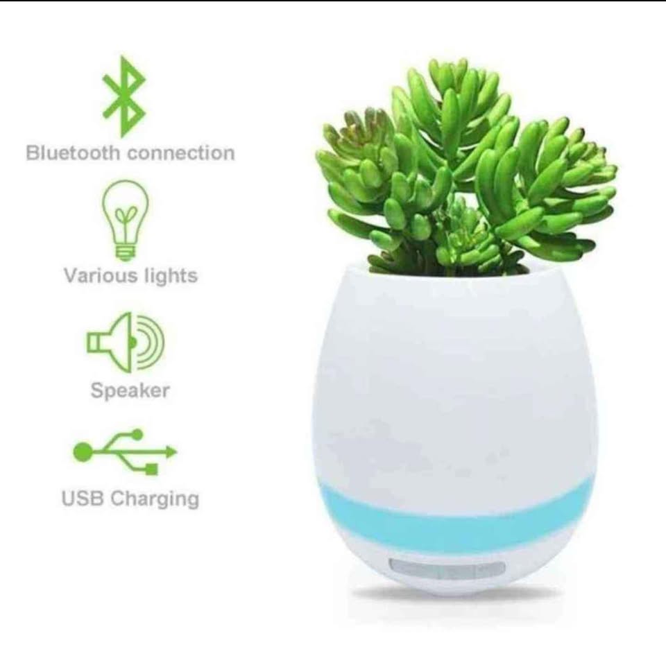 Smart  plant music pot usb Bluetooth wireless speaker