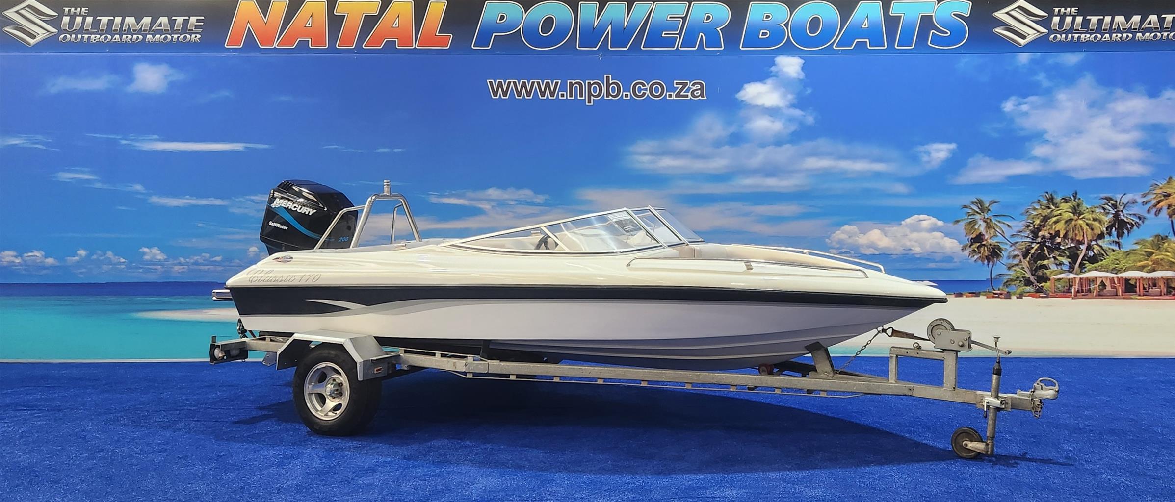 CLASSIC 170 2007 MODELON TRAILER 200 HP MERCURY EFI