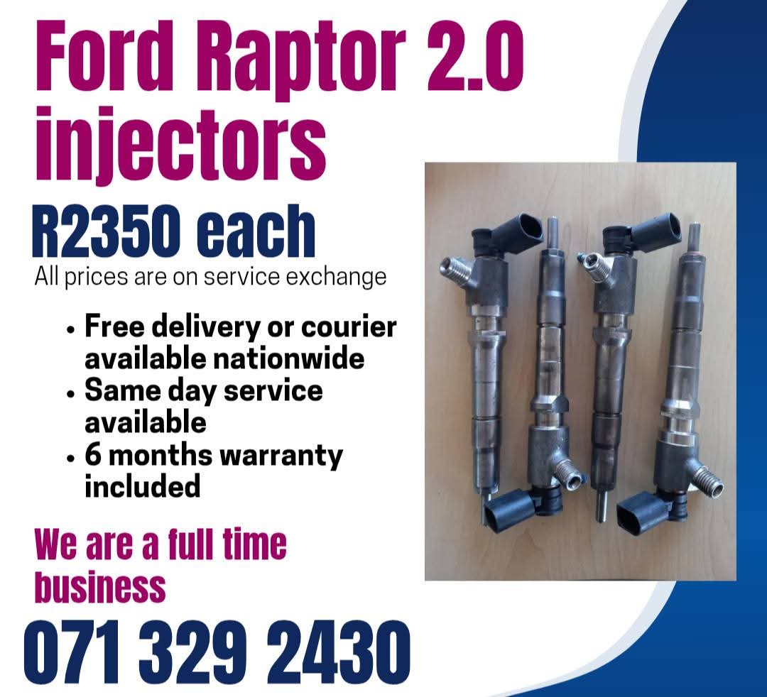 FORD RAPTOR 2.0 INJECTORS FOR SALE WITH WARRANTY - Private Seller FORD RAPTOR 2.0 INJECTORS FOR SALE WITH WARRANTY - Private Seller