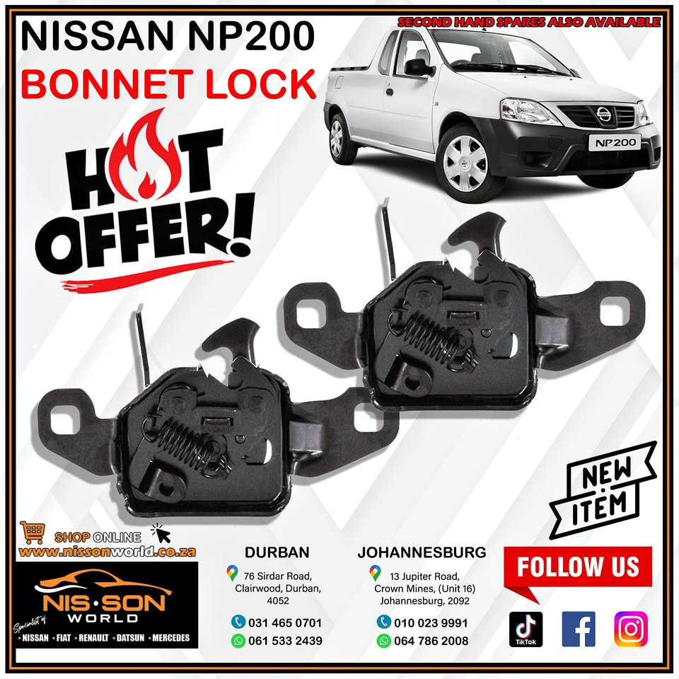 NISSAN NP200 BONNET LOCK - Private Seller
