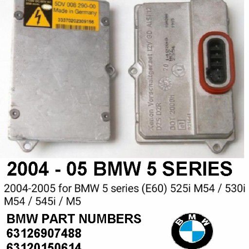 BMW 5 Series E60 Xenon headlight ballast module