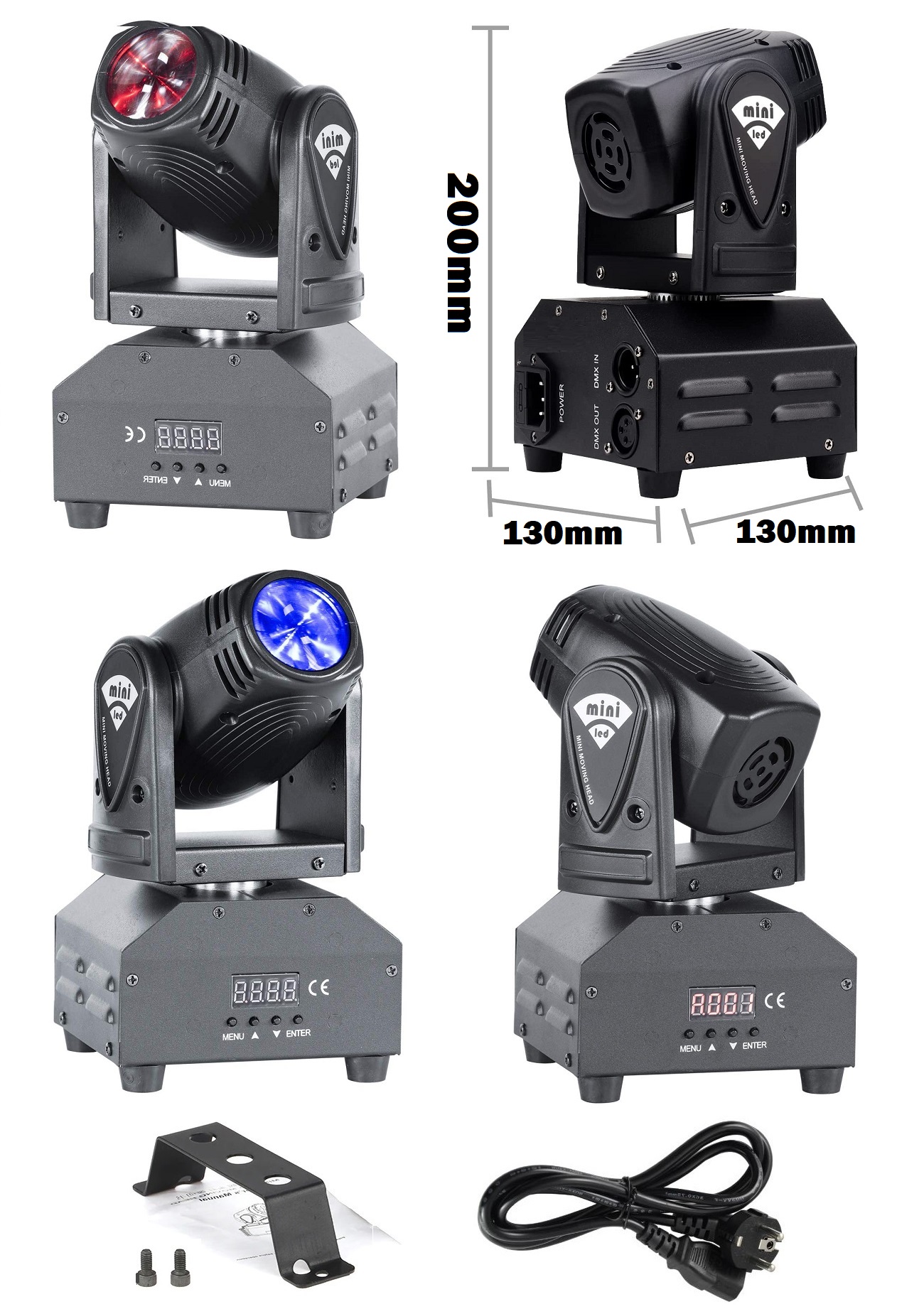 Professional Disco Moving Head Light DMX512 Stage, DJ Party, Night Club, Concert