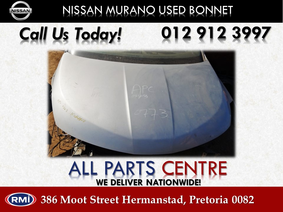 Silver Nissan Murano Used Bonnet for Sale Silver Nissan Murano Used Bonnet for Sale