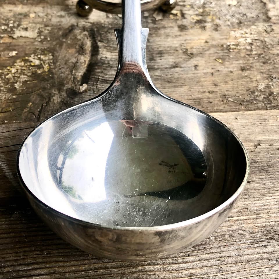 A Large Silver Plated Ladle. D&A Daniel & Arter ELECTRO NEVADA.