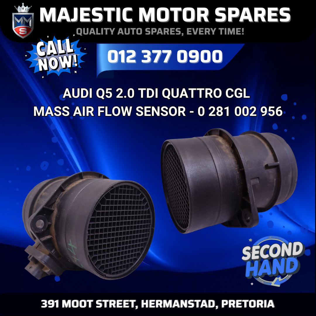Audi Q5 2.0 TDI Quattro CGL mass air flow sensor for Sale – used - Private Seller Audi Q5 2.0 TDI Quattro CGL mass air flow sensor for Sale – used - Private Seller