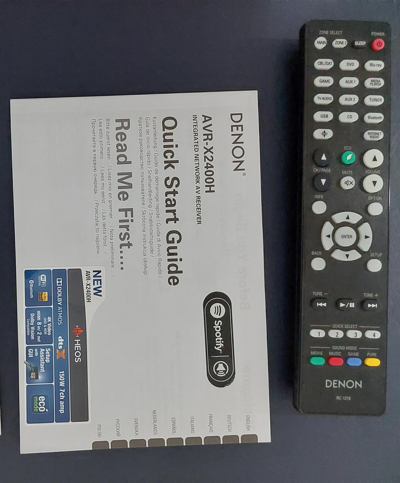 Denon AVR-X2400H + Jamo Studio S 500 Series