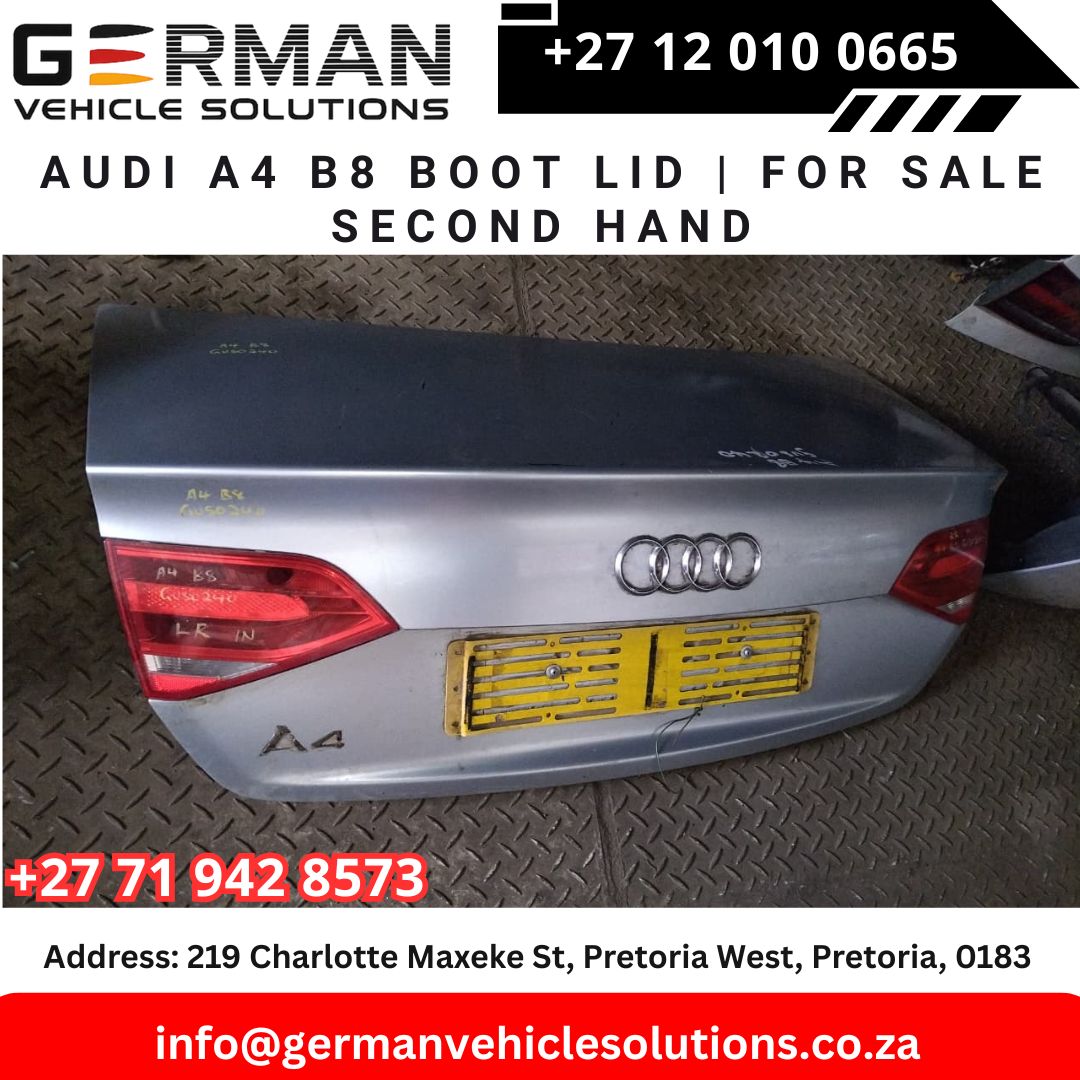 Audi A4 B8 Boot Lid – Used - Private Seller Audi A4 B8 Boot Lid – Used - Private Seller