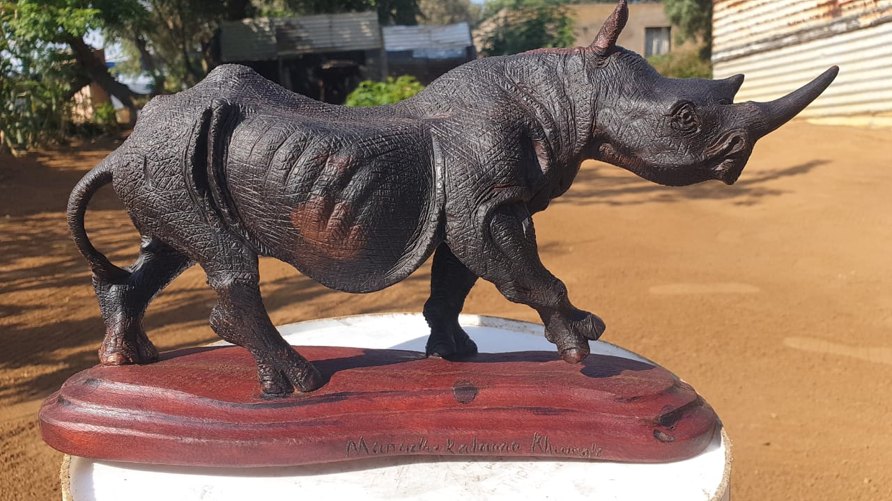 Fine art,wildlife carvings,on Ironwood