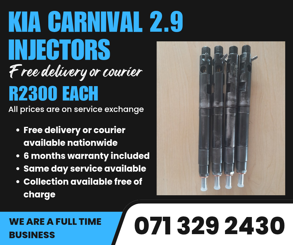 KIA CARNIVAL 2.9 INJECTORS FOR SALE WITH WARRANTY - Private Seller KIA CARNIVAL 2.9 INJECTORS FOR SALE WITH WARRANTY - Private Seller