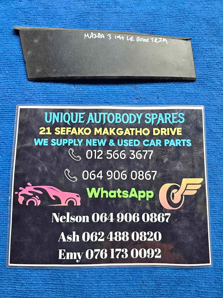 Mazda 3 Left Rear Back Door Pillar Cover - Private Seller