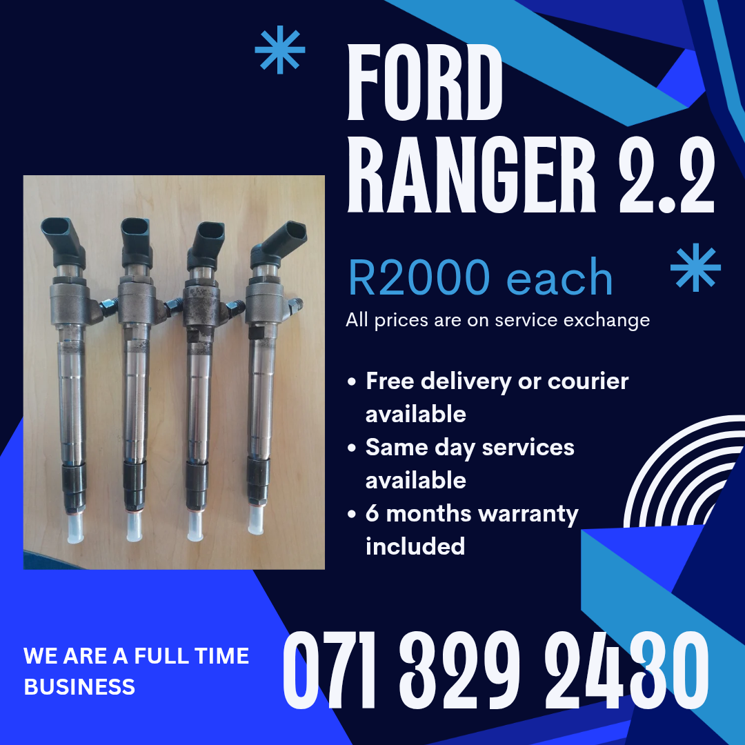 FORD RANGER 2.2 DIESEL INJECTORS FOR SALE WITH WARRANTY - Private Seller FORD RANGER 2.2 DIESEL INJECTORS FOR SALE WITH WARRANTY - Private Seller