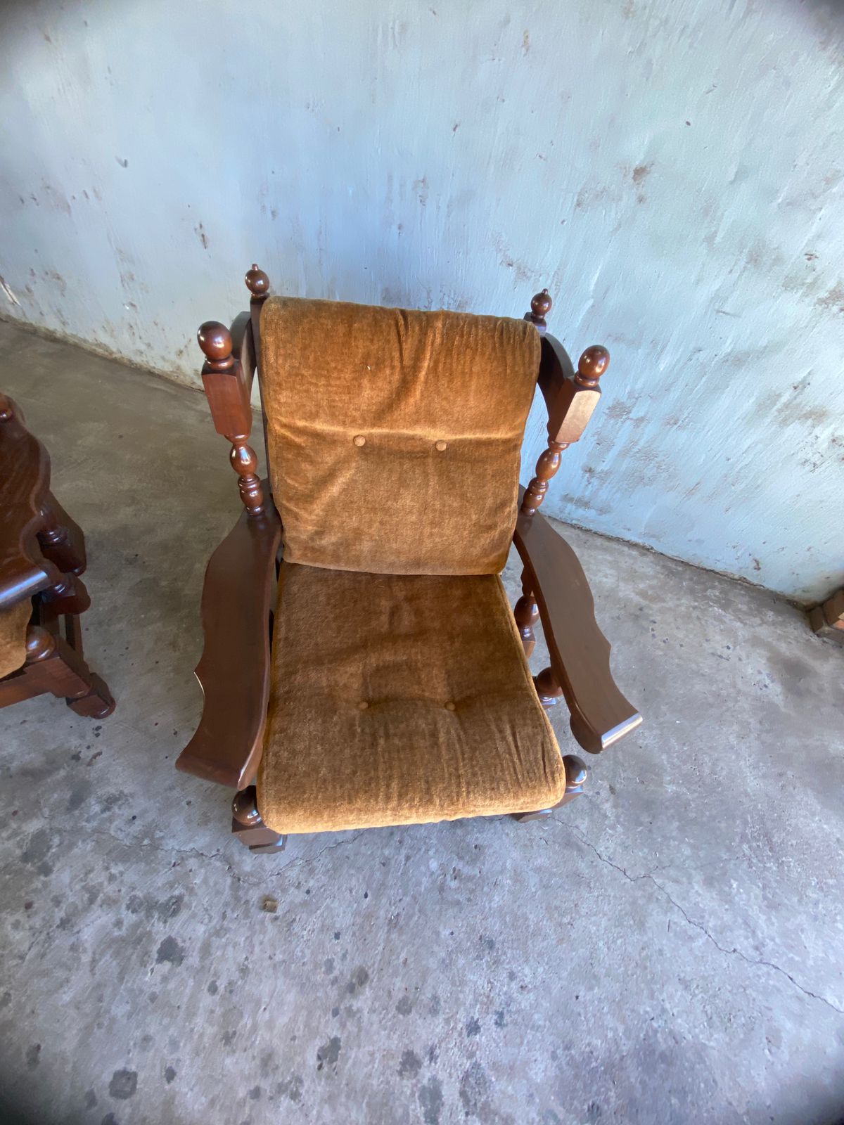 Solid Imbuya woof lounge suite for sale