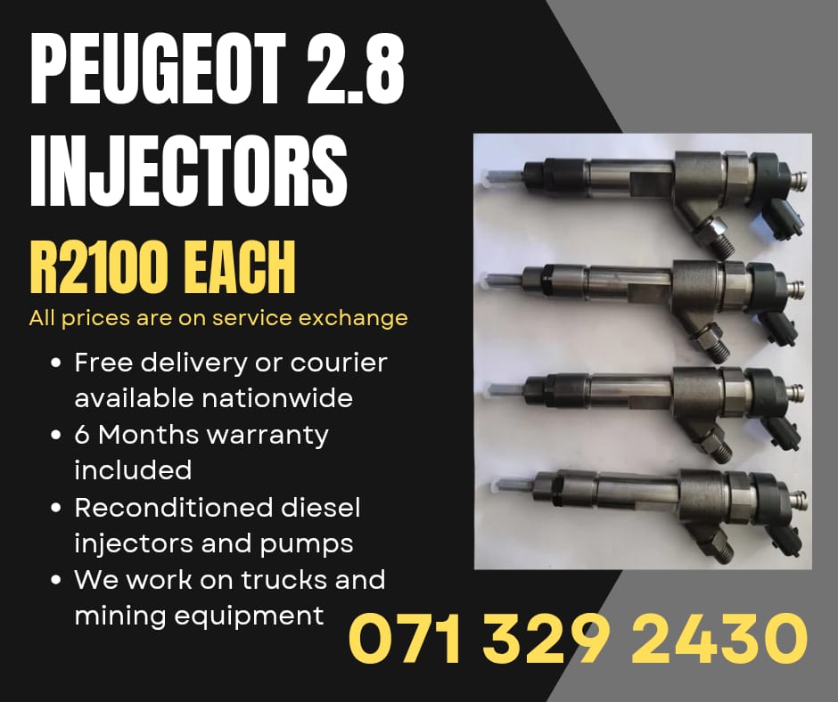 PEUGEOT 2.8 INJECTORS FOR SALE WITH WARRANTY - Private Seller PEUGEOT 2.8 INJECTORS FOR SALE WITH WARRANTY - Private Seller