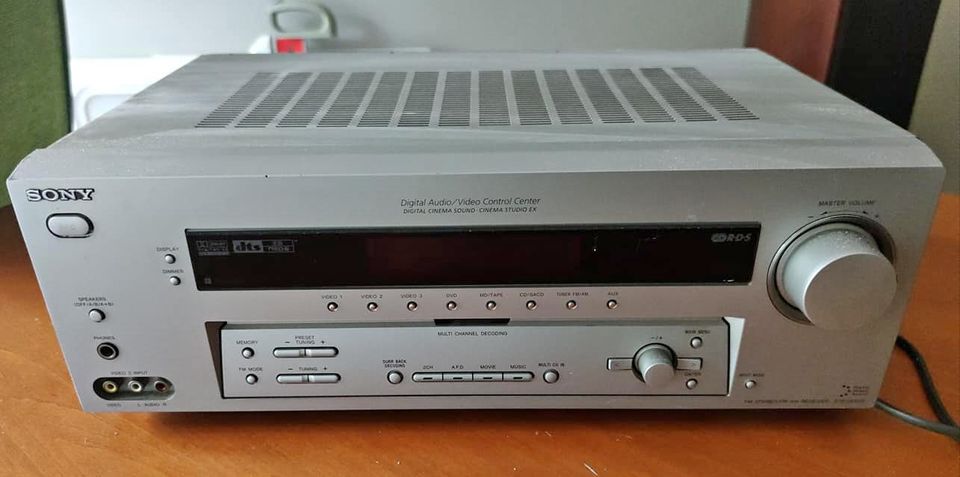 Package deal…old Sony receiver with three speakers