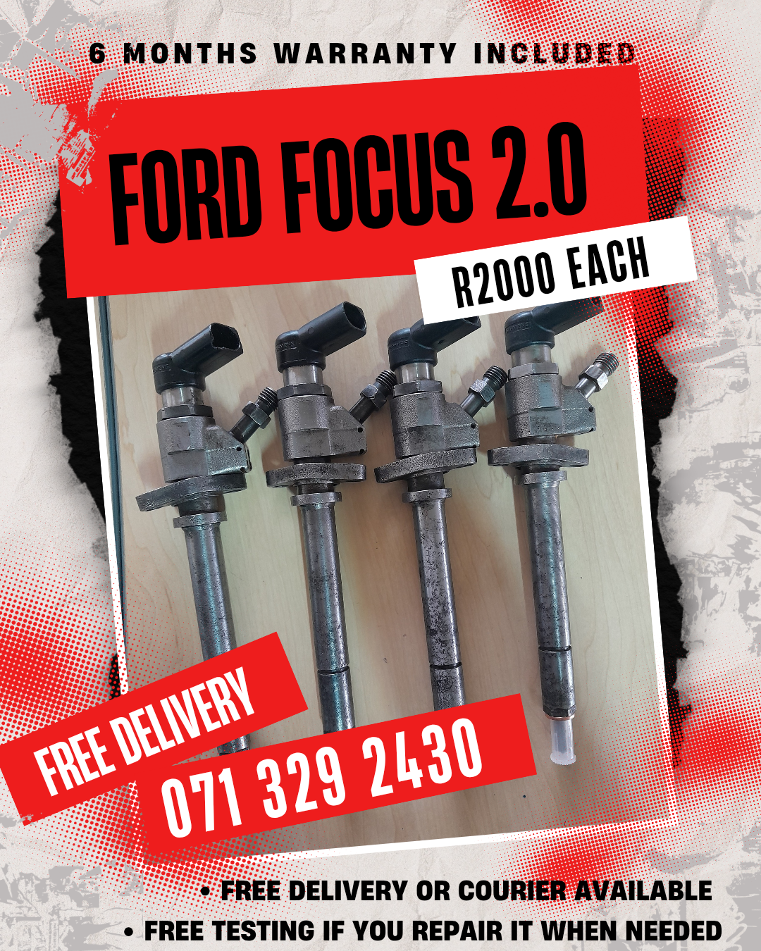 FORD FOCUS 2.0 INJECTORS FOR SALE WITH WARRANTY - Private Seller FORD FOCUS 2.0 INJECTORS FOR SALE WITH WARRANTY - Private Seller